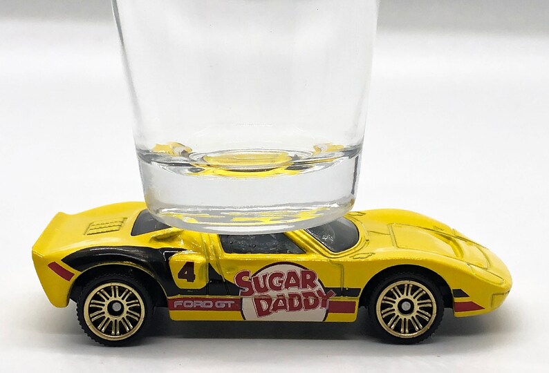 Sugar Daddy The ORIGINAL Hot Shot shot glass Matchbox car Ford GT-40