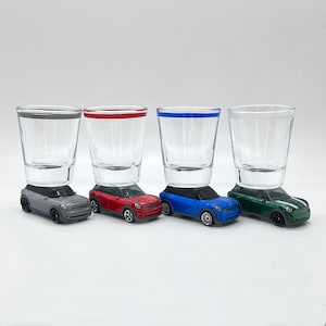 The ORIGINAL Hot Shot Shot Glass, Mini Cooper Countrymen, You Choose, Diecast Cars