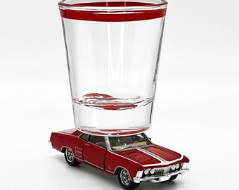 The ORIGINAL Hot Shot shot glass, Classic Oldie, '64 Buick Riviera, Matchbox Vehicle