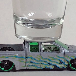 the Original Hot Shot shot glass, Nissan Titan, Pick Up, Diecast car