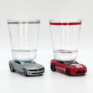 the Original Hot Shot Shot Glass,  2010 & 2016 Chevy Camaro SS Shot Glasses, You Choose!, Diecast Cars