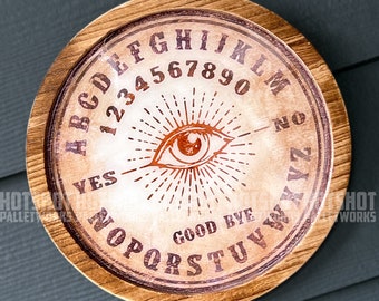 Ouija Board, Original Art, Hand Made, Hand Painted, Wood Sign
