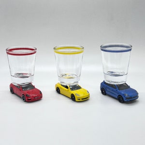 The ORIGINAL Hot Shot, Shot Glass, Porsches, Panamera Turbo, Cayenne Turbo, Hot Wheels, Matchbox, You Choose