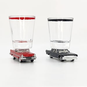 The ORIGINAL Hot Shot, Shot Glass, Vintage Lincolns, You Choose, &#39;64 Continental Shot Glass or &#39;57 Premier Shot Glass, Die Cast Vehicles