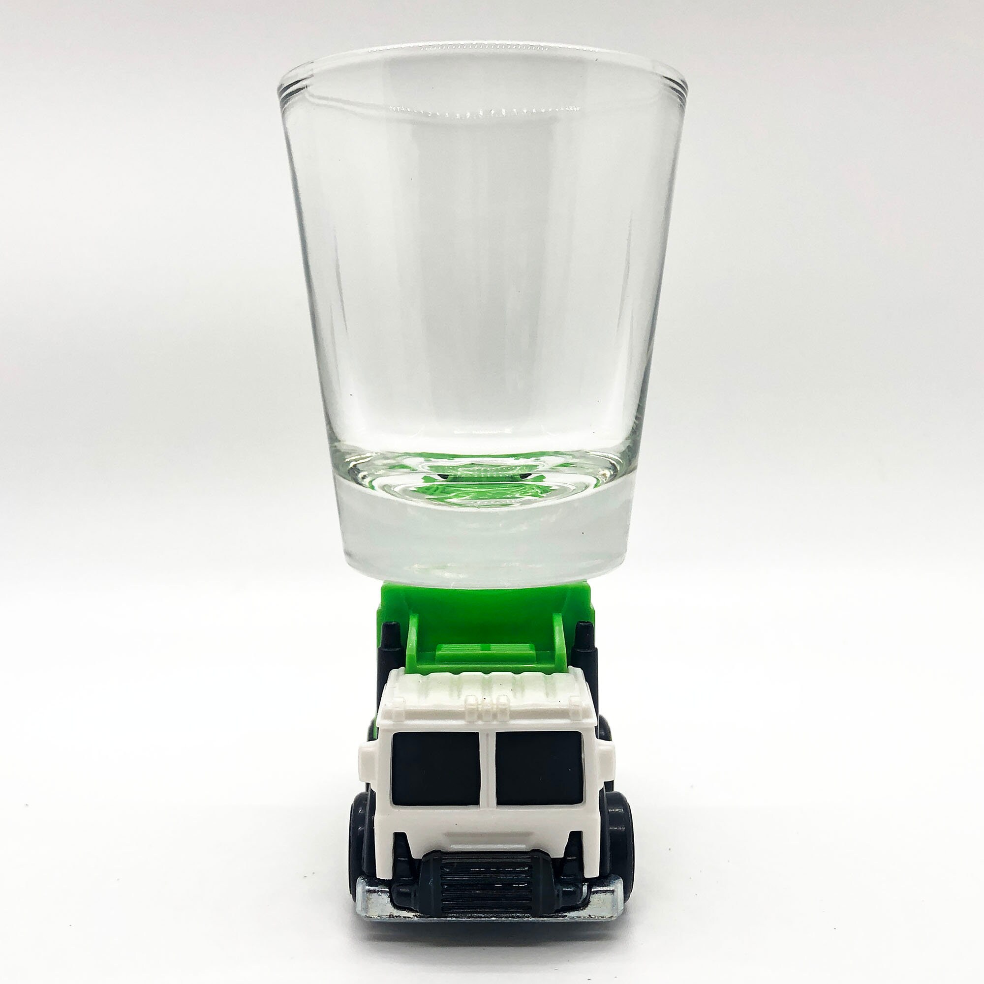 Total Disposal Garbage Truck the Original Hot Shot shot glass Hot Wheel