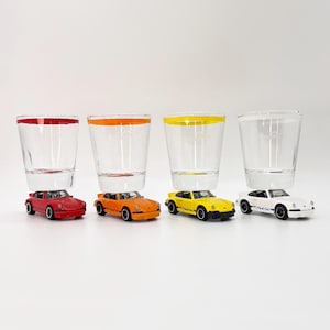 The ORIGINAL Hot Shot Shot Glass, Porsche 911&#39;s, You Choose, Carrera&#39;s, Diecast Cars