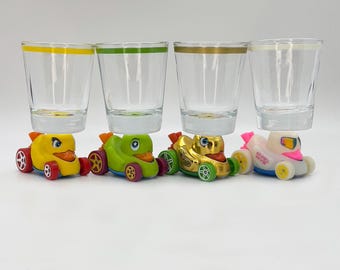 The ORIGINAL Hot Shot, Shot Glass, Duck Duck Jeep, You've Been Ducked, Jeep Wrangler Owner Gift, Duck-N-Roll Die Cast Vehicles
