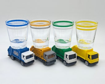 the Original Hot Shot shot glass, You Choose- Garbage Trucks, Refuse Trucks, Recycling Trucks, Matchbox & Maisto vehicles