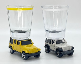 The ORIGINAL Hot Shot, Shot Glass, Jeep Wrangler JL and Unlimited, Matchbox, Maisto Vehicles