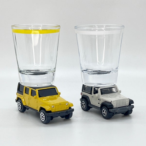 The ORIGINAL Hot Shot, Shot Glass, Jeep Wrangler JL and Unlimited, Matchbox, Maisto Vehicles