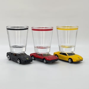 The ORIGINAL Hot Shot Shot Glass, Ferrari 355 & 308 GTB, Diecast cars