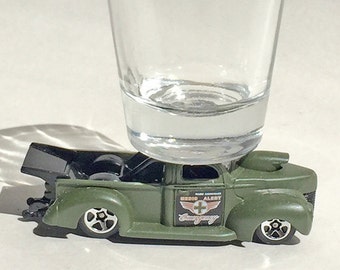 The ORIGINAL Hot Shot, Classic Hot Rods, Shot Glasses, '40 Ford Medic Pick up, Hot Wheel