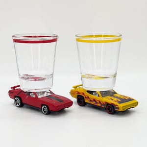 the ORIGINAL Hot Shots Shot Glass, You Choose, &#39;71 Plymouth Road Runners, Die Cast Cars