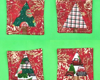 Christmas Tree Coaster Sets