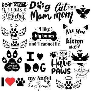 Pet Memorial Svg Bundle, Cat Paw Svg, Angel Wings Svg, Rainbow Bridge Svg, Dog Angel Svg, Animal Lover Svg, Pet Remembrance Svg, Pet Svg