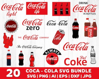 Coca-Cola Svg Bundle, Coke Inspired Art, Drinking Svg, Coca Cola Svg Png, Svg Cocacola, Sticker, Coca Cola Png, Digital Cricut File, Png