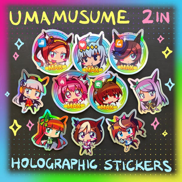 Uma Sticker Set Umamusume Stickers - Etsy