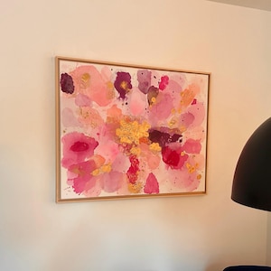picture, art, acrylic, abstract art, canvas, modern art, pink, gold, acrylic painting, ORIGINAL, Art