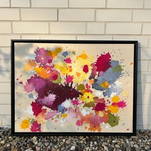 Picture, art, acrylic, abstract art, canvas, modern art, colorful, splash of color, ORIGINAL, wall art, hand-painted, decoration, art