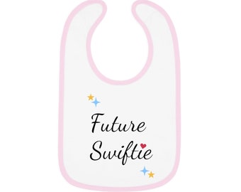 Future Swiftie Baby Contrast Trim Jersey Bib