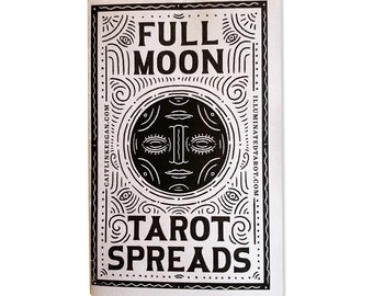 Full Moon Tarot Spreads / Digital Download / Printable Zine / Lunar Seasonal Astrology