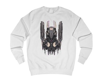 Cyberpunk Roboter Design Unisex Sweatshirt