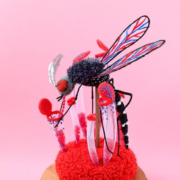 Print: Giant Mosquito - photograph poster wall-decor entomology entomologist sculpture-print HineMizushima insect bug wall-art specimen 水島ひね