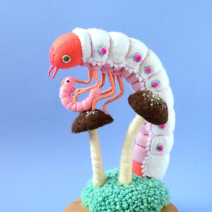 Print: Giant Larva Sisters - photograph poster wall-decor art photo HineMizushima insect bug wall-art mushroom fungi nature entomology 水島ひね