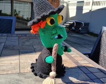 Halloween Fun World Scarecrow Skinny Bendy Man With Pumpkin Head