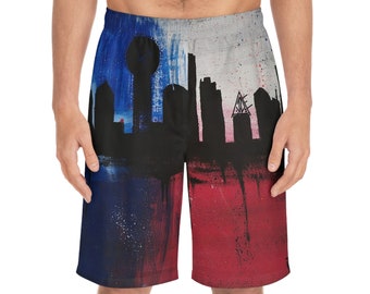 Men's Board Shorts (AOP) TEXAS SKYLINE