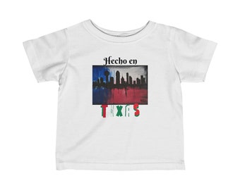 T-shirt en jersey fin pour bébé hecho en texas