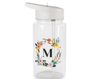 Personalisierte Wasserflasche mit Blumen-Anfang – individuelle Tritan-Flasche mit Blumenmuster, BPA-frei – 16,9 Unzen/25 Unzen – perfektes Geschenk für Sie auf Etsy