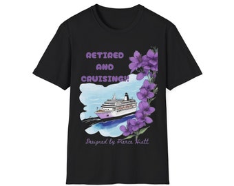 Retired & Cruising: Living the Dream | Retirement Gift | Travel Tee | Senior Adventure | Birthday gift