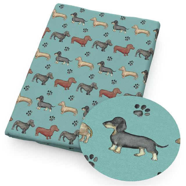 Fat quarter dachshund fabric - Etsy 日本