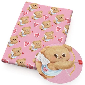 Liebe Dich Bär Stoff Massenware