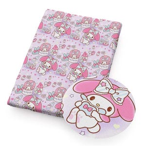 lieblicher Hase pinky süßer Stoff Massenware