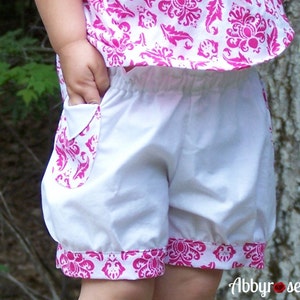 Bubble Shorts PDF Sewing Pattern Instant Download Sizes 12 months 6 image 2