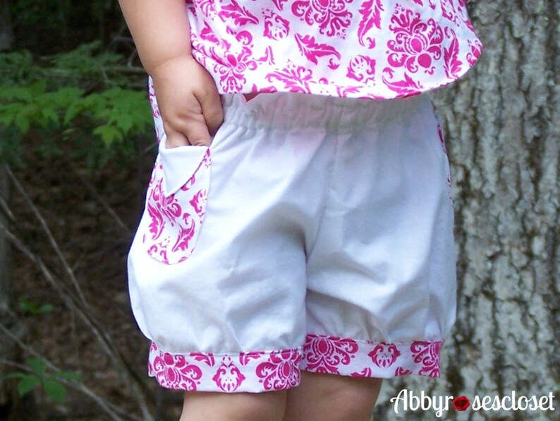 Bubble Shorts PDF Sewing Pattern Instant Download Sizes 12 months 6 image 2