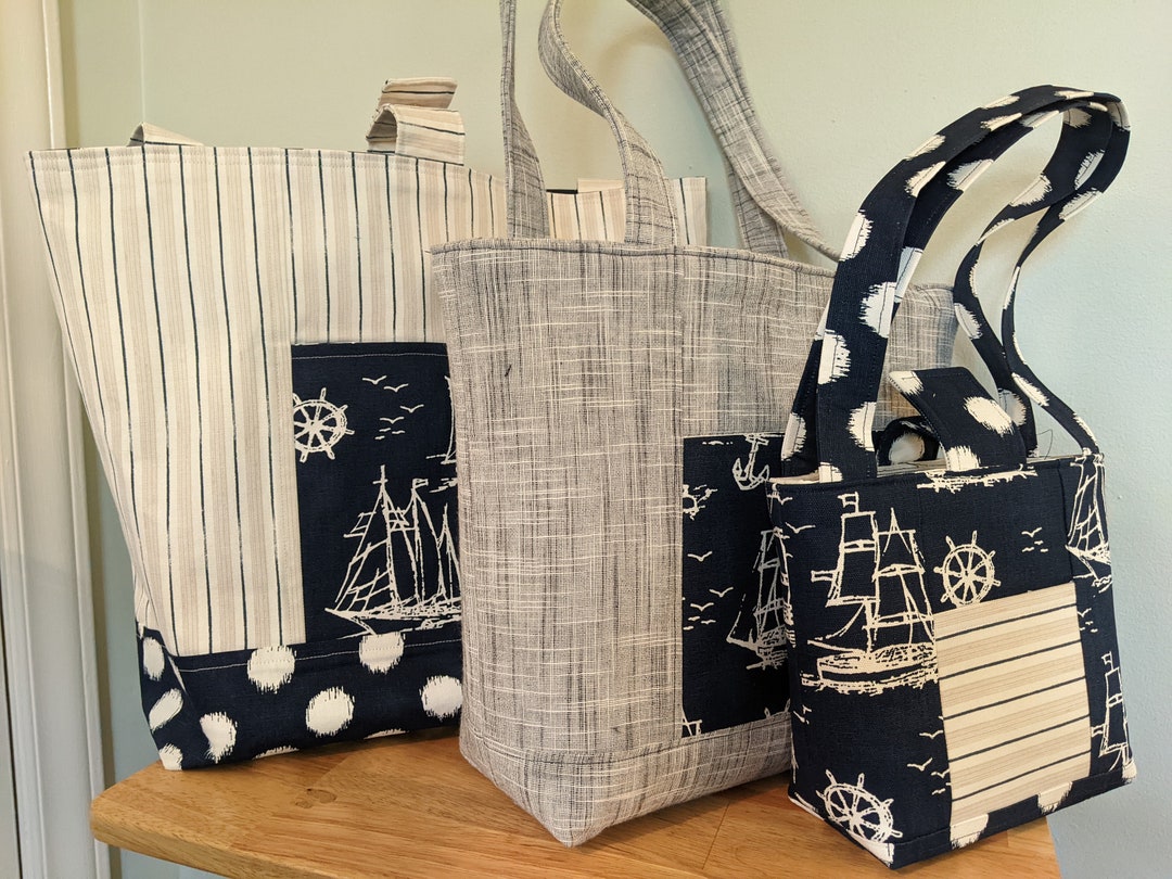 Everyday Tote Bag - Easy PDF Purse Sewing Pattern - 3 Sizes - Customize ...