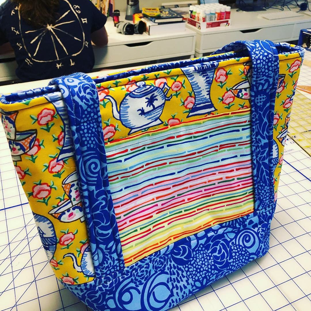 Basic Tote Bag Sewing Pattern PDF by Aivilo Charlotte Designs Etsy