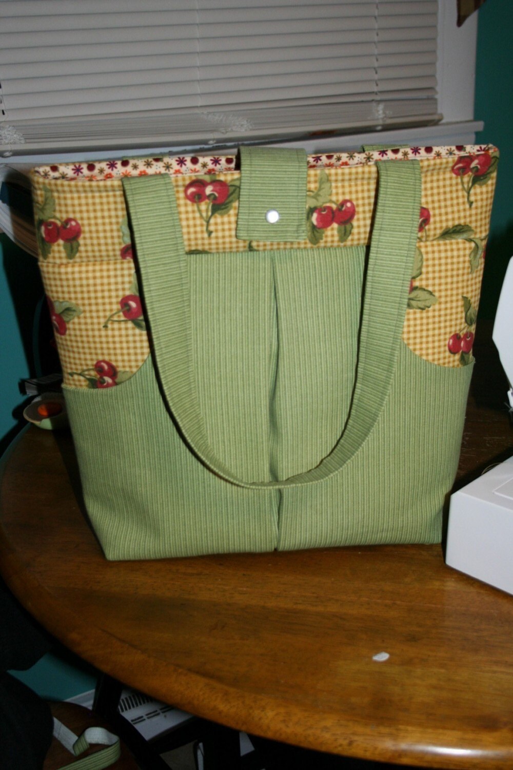 Pdf Sewing Pattern - Pleated Carry-all - Large Tote Bag With Lots of ...