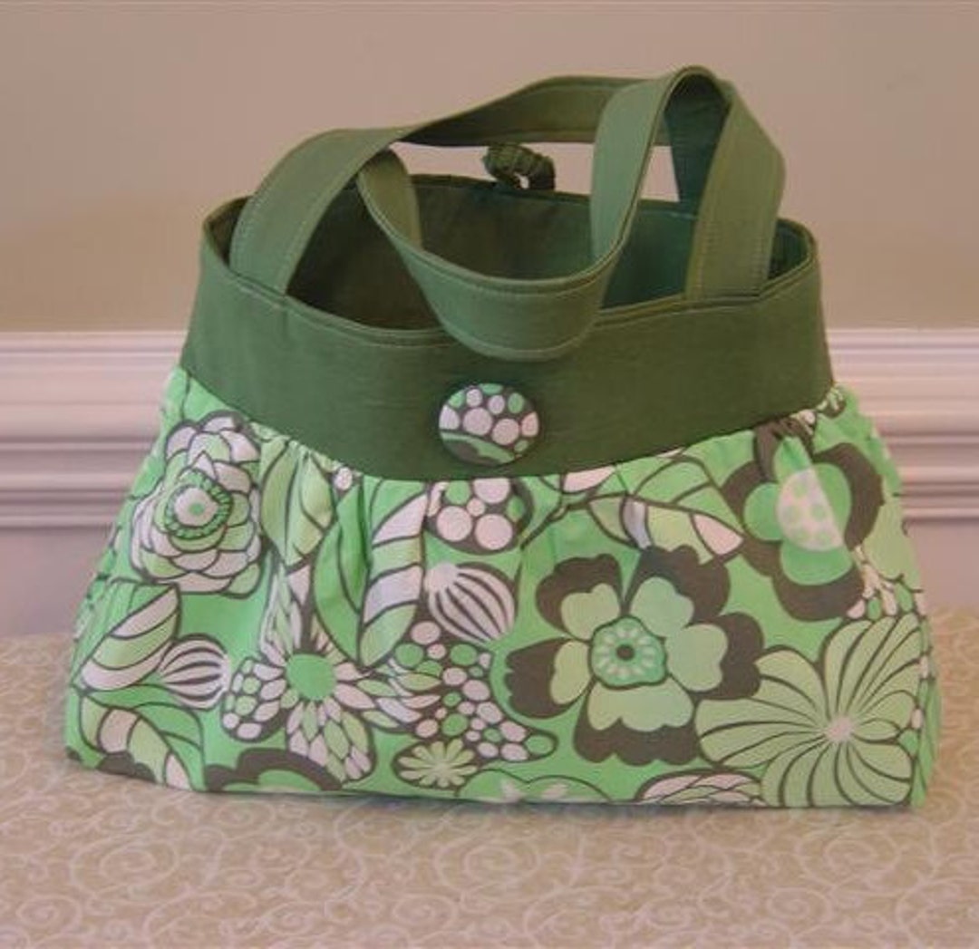 Tote Bag Sewing Pattern PDF Instant Download Gathered / Pleated Tote ...