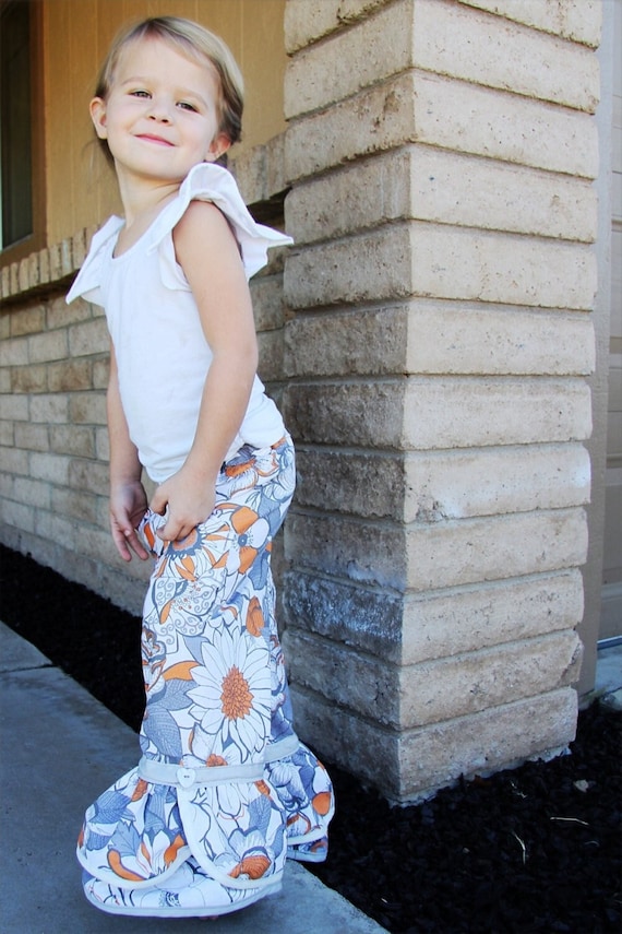PDF Sewing Pattern - Ruffle Pants With Pleated or Bias