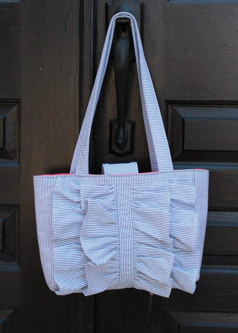 Ruffle Tote Bag PDF Sewing Pattern Instant Download DIY - Etsy