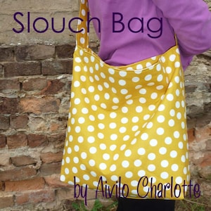 PDF Sewing Pattern - Aivilo Slouch Bag - Easy purse to sew, great project for beginners - download instantly
