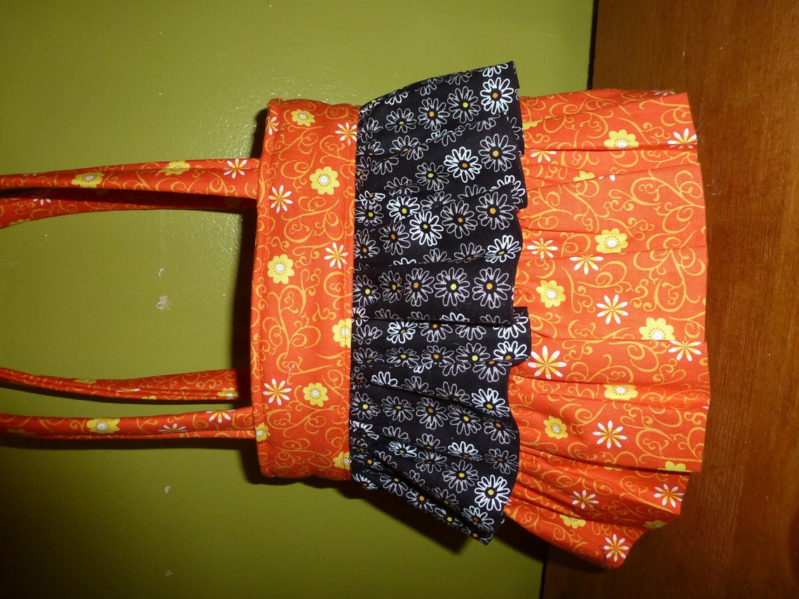 Ruffled Crayon Tote Pdf Sewing Pattern Instant Download Etsy