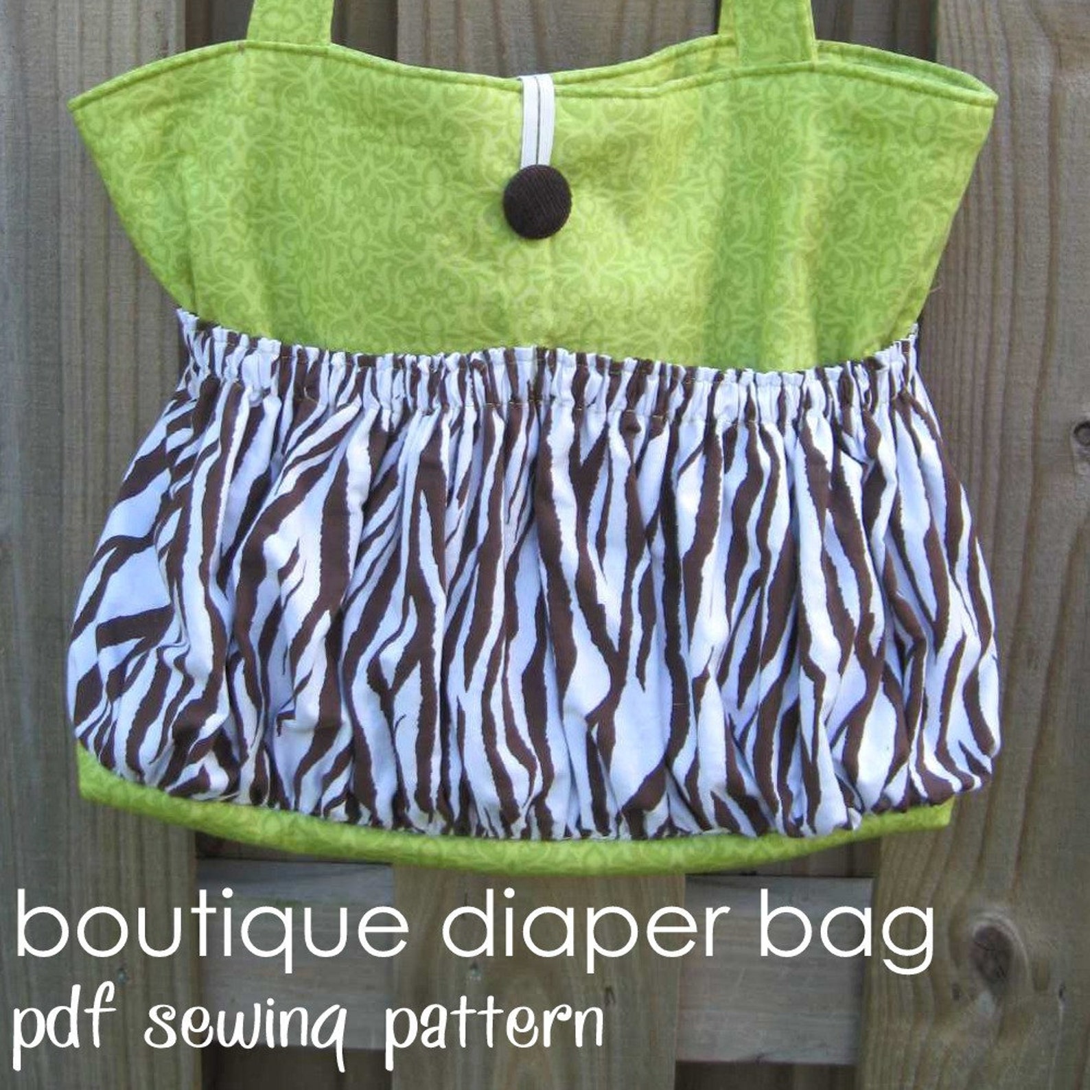 Boutique Diaper Bag Easy Pdf Sewing Pattern Large Tote Bag Etsy