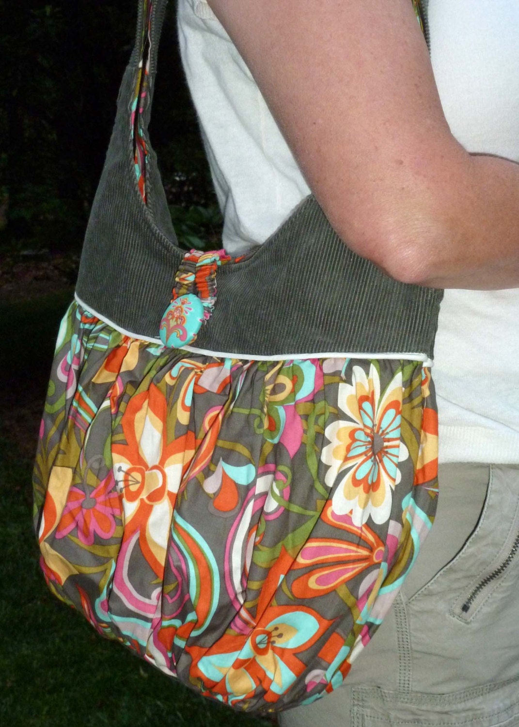 Scoop Tote Bag Easy Pdf Purse Sewing Pattern Stripwork Etsy