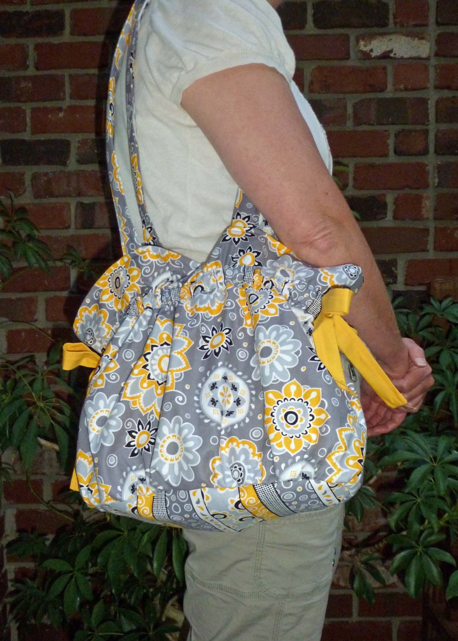 Drawstring Tote Bag Easy Pdf Purse Sewing Pattern Instant - Etsy