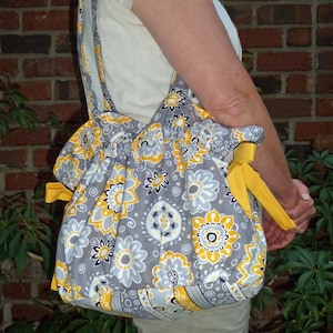 Drawstring Tote Bag Easy Pdf Purse Sewing Pattern Instant - Etsy